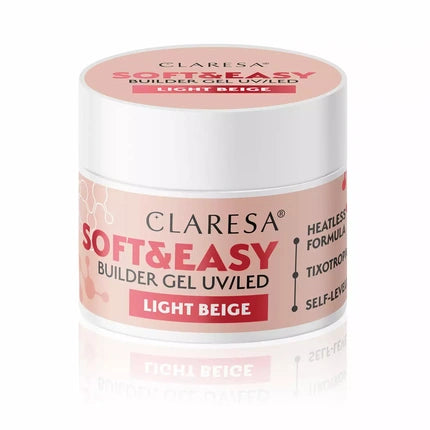 Gel Builder Claresa Soft&Easy Light Beige, 12g