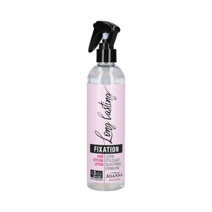 Lichid fixativ pentru păr, Joanna Professional, Long Lasting Fixation, 300ml, sticlă transparentă, capac negru