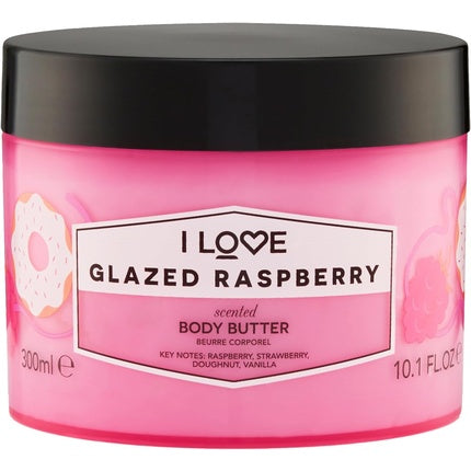 I Love Glazed Raspberry Body Butter, 355 g, roz