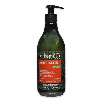 Șampon Arkemusa Milano Macadamia, 500 ml, Sticlă Verde cu Pompă Neagră