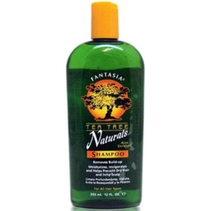 Șampon Fantasia Tea Tree Natural, 355ml, sticlă verde cu dop portocaliu