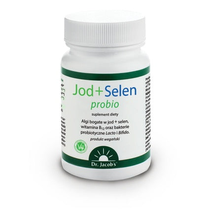 Supliment dietar Dr. Jacob's Iod + Selenium Probio, 90 capsule