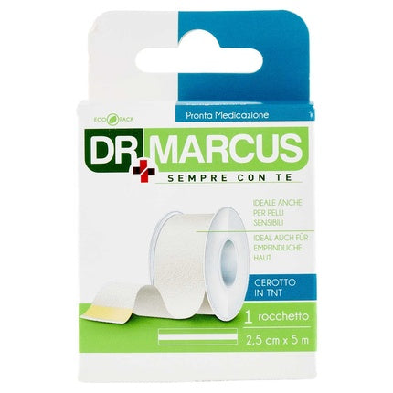 Bandă adezivă medicală Dr. Marcus Ready Dressing TNT Plaster, alb, 2.5 cm x 5 m