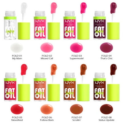 Luciu de buze, NYX, Fat Oil Lip Drip, hidratant, nuanțat