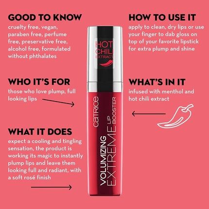 Lip Gloss Catrice Volumizing Extreme, chili, 5ml