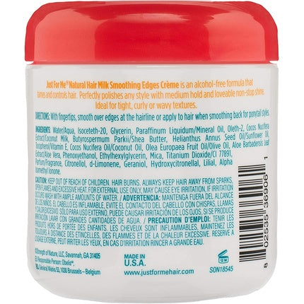 Cremă de styling pentru conturare, Just For Me, Natural Hair Milk Smoothing Edges Creme, 170g