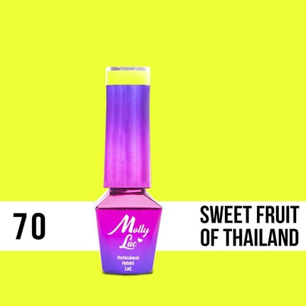 Lac de unghii Molly Lac No 70 galben neon 5ml