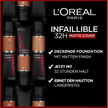 Fond de ten, L'Oréal Paris, Infaillible 32H Matte Cover, maro