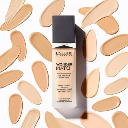 Fond de ten, Eveline Cosmetics, Wonder Match, nuanta Cool Beige, 30 ml