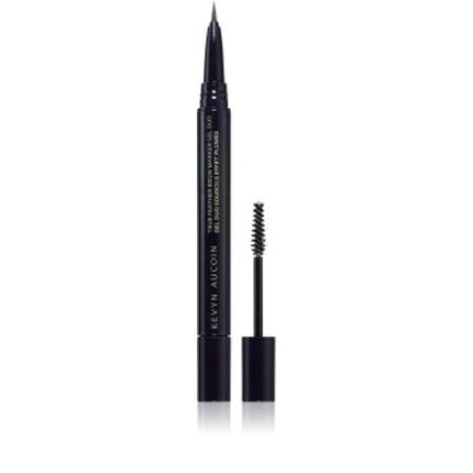Marker și gel pentru sprâncene Kevyn Aucoin True Feather Brow Marker Gel Duo, negru