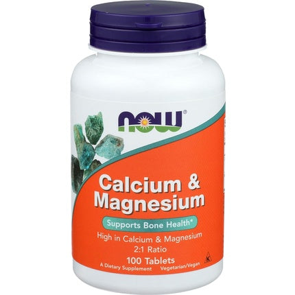Supliment mineral NOW Foods Cal Mag 500/250mg 100 tablete