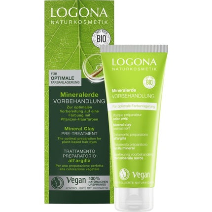 Pre-tratament vopsea păr, Logona Naturkosmetik, argilă minerală, 100ml
