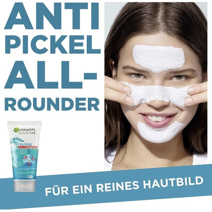 Gel curățare facială, Garnier, Hautklar 3 in 1, alb, 150ml
