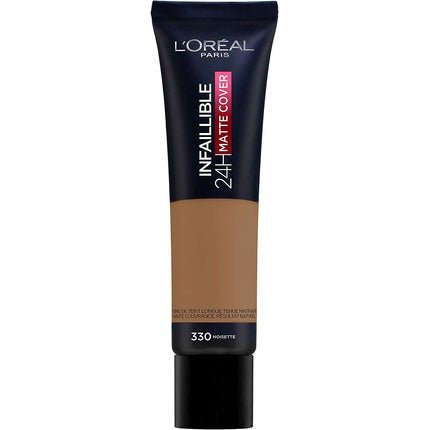 Fond de ten, L'Oréal Paris, Infaillible 24h Matte Cover, 330 Alună
