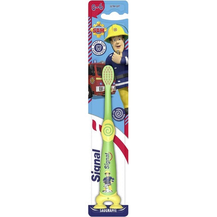 Periuță de dinți Signal Kids, Fireman Sam, albastru, pentru 3-6 ani