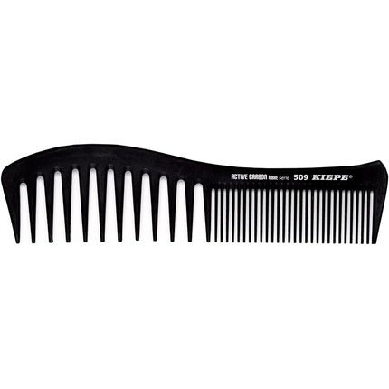 Pieptăn pentru păr Kiepe Active Carbon Fibre Comb 509, culoare neagră