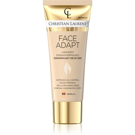 Fond de ten, Christian Laurent, Face Adapt, 02 Vanilla, culoare Vanilla