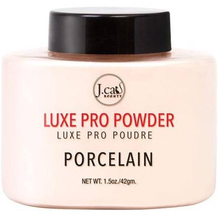 Pudră pentru machiaj, J.Cat Beauty, Luxe Pro Powder, Porcelain, Finisaj Mat