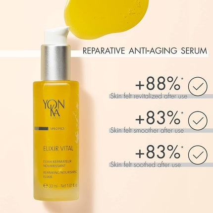 Ser hidratant, Yonka, Elixir Vital, 30ml, galben
