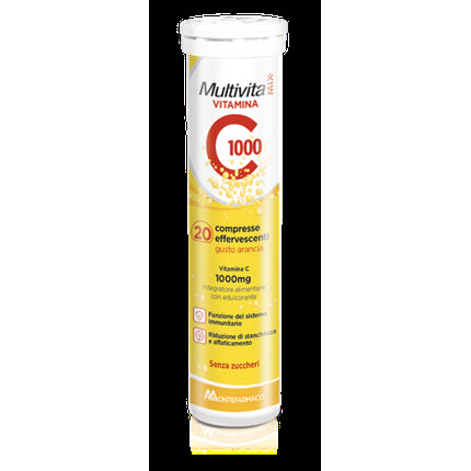 MultivitaMix Vitamin C 1000, Montefarmaco, 20 Tablete Efervescente