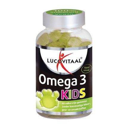 Gumii Omega 3 Kids, Lucovitaal, 60 buc, gust de măr