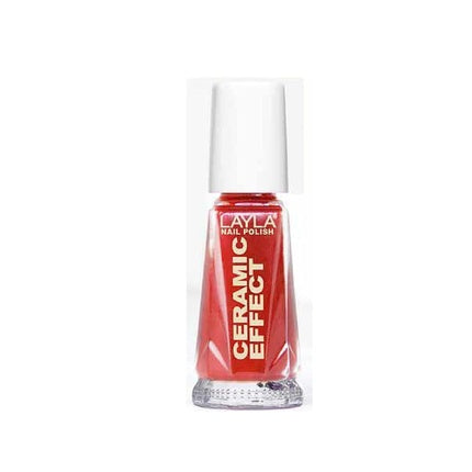 Layla Cosmetics 1243R23-006 Ceramic Effect Nail Polish Milan Red 0.01L