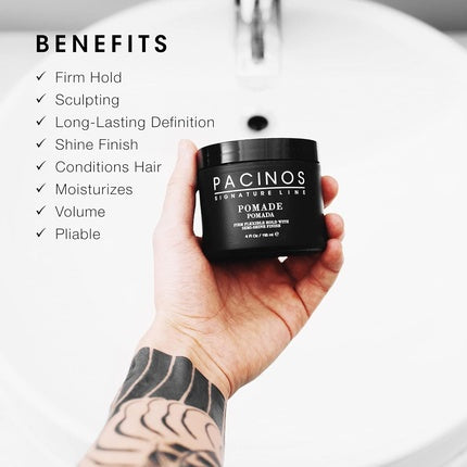 Pomadă Păr Pacinos Signature Line, Negru, 118ml