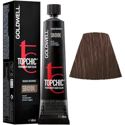 Culoare păr permanentă Goldwell Topchic 5B@BK, 60ml