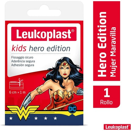 Leukoplast Kids Hero Edition, Bandaje adezive pentru copii, 6 cm x 1 m