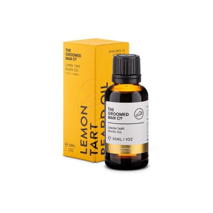 Ulei de Barbă Lemon Tart, The Groomed Man Co, 30ml, Sticlă Ambrată