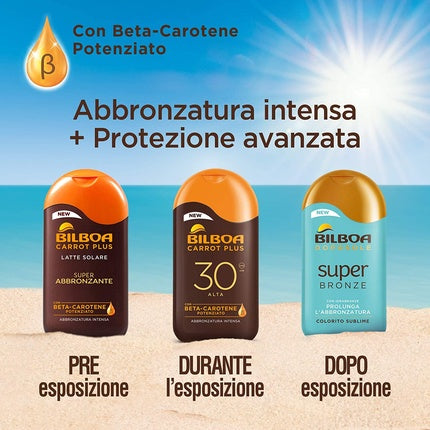 Lapte protector solar corp Bilboa Carrot Plus SPF 10, 200ml