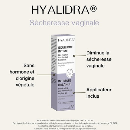 Hyalidra, CCM, Gel vaginal hidratant și lubrifiant 30ml