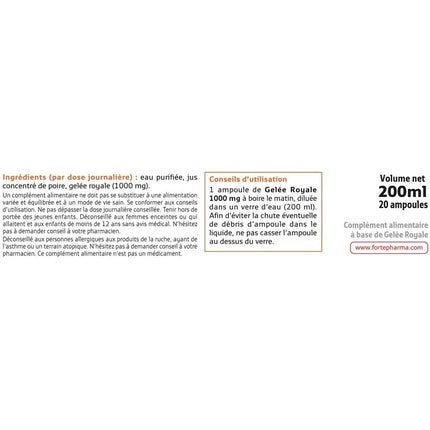 Loțiune Forté Pharma Royal Jelly, 1000mg