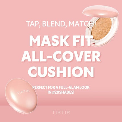 Tirtir Mask Fit All Cover Pink Cushion Foundation - High Coverage Velvety Matte