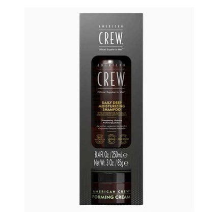 Set Îngrijire Păr American Crew Daily Deep Moisturizing - Șampon 250 ml, Cremă Modelatoare 85 g