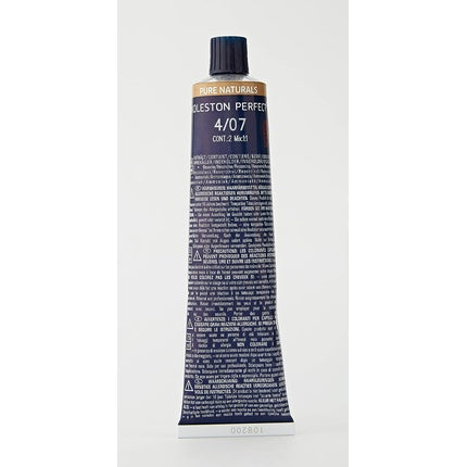 Vopsea de par, Wella, Koleston Perfect ME 4/07, Castaniu Natural Mediu, 60ml
