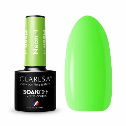 Lac de unghii UV, Claresa, 5ml, neon