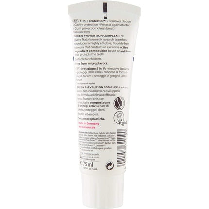 Pasta de dinți Lavera Complete Care, fără fluor și coloranți, 75ml