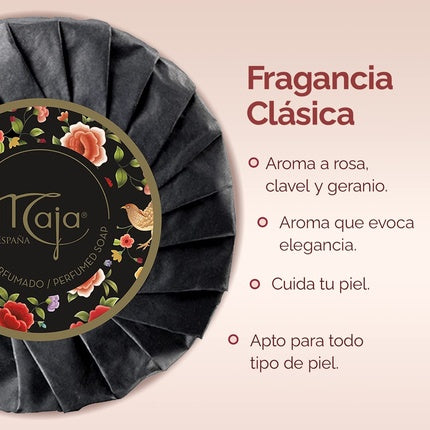 Săpun Maja, 140g, Negru cu Flori