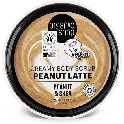 Scrub Corp Caseeto, Organic Shop, unt de arahide si shea, 250ml