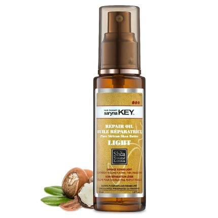 Ulei de păr Saryna Key Damage Repair Light Oil, 50ml, sticlă transparentă cu dop auriu