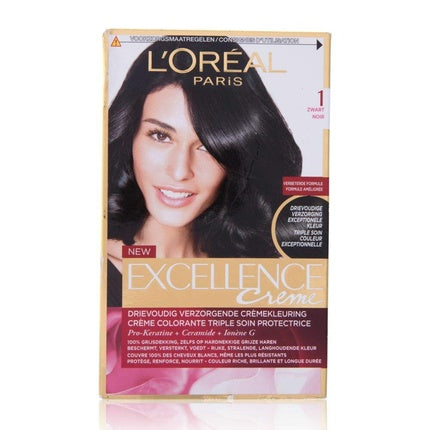Vopsea de par, L'Oréal Paris, Excellence 1, Negru