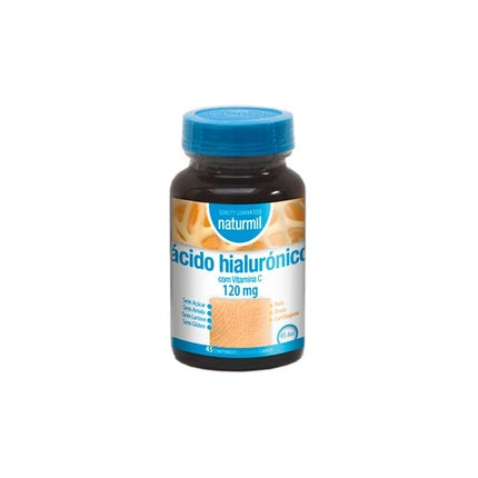 Tablete Naturmil, Acid Hialuronic cu Vitamina C, 120 mg, 45 buc