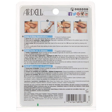 Gene false Ardell Demi Wispies, negru, aplicator inclus
