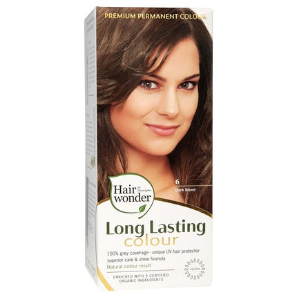 Hennaplus Lasting 6 Dark Blond Hair Color, Vopsea permanentă, 181g