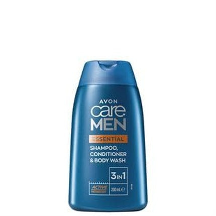 Șampon, Balsam și Gel de Dus Avon Care Men Essential, 3 în 1, Albastru