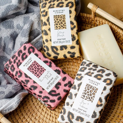 Săpun solid, The Somerset Toiletry Company, design leopard, 200g