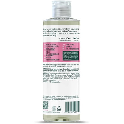 Șampon, Faith In Nature, Wild Rose, 400ml, verde