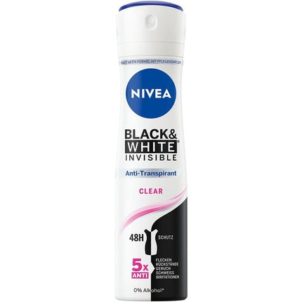 Deodorant Spray Nivea Black & White Invisible Clear 150ml