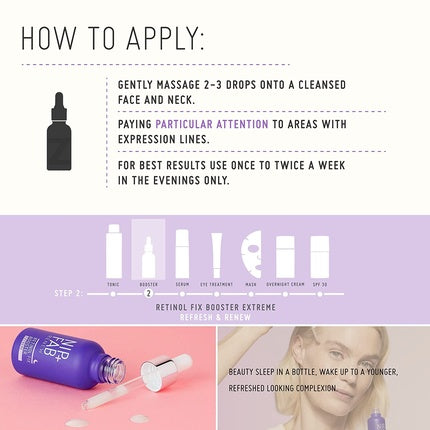 Ser anti-aging, Nip+Fab, Retinol, mov